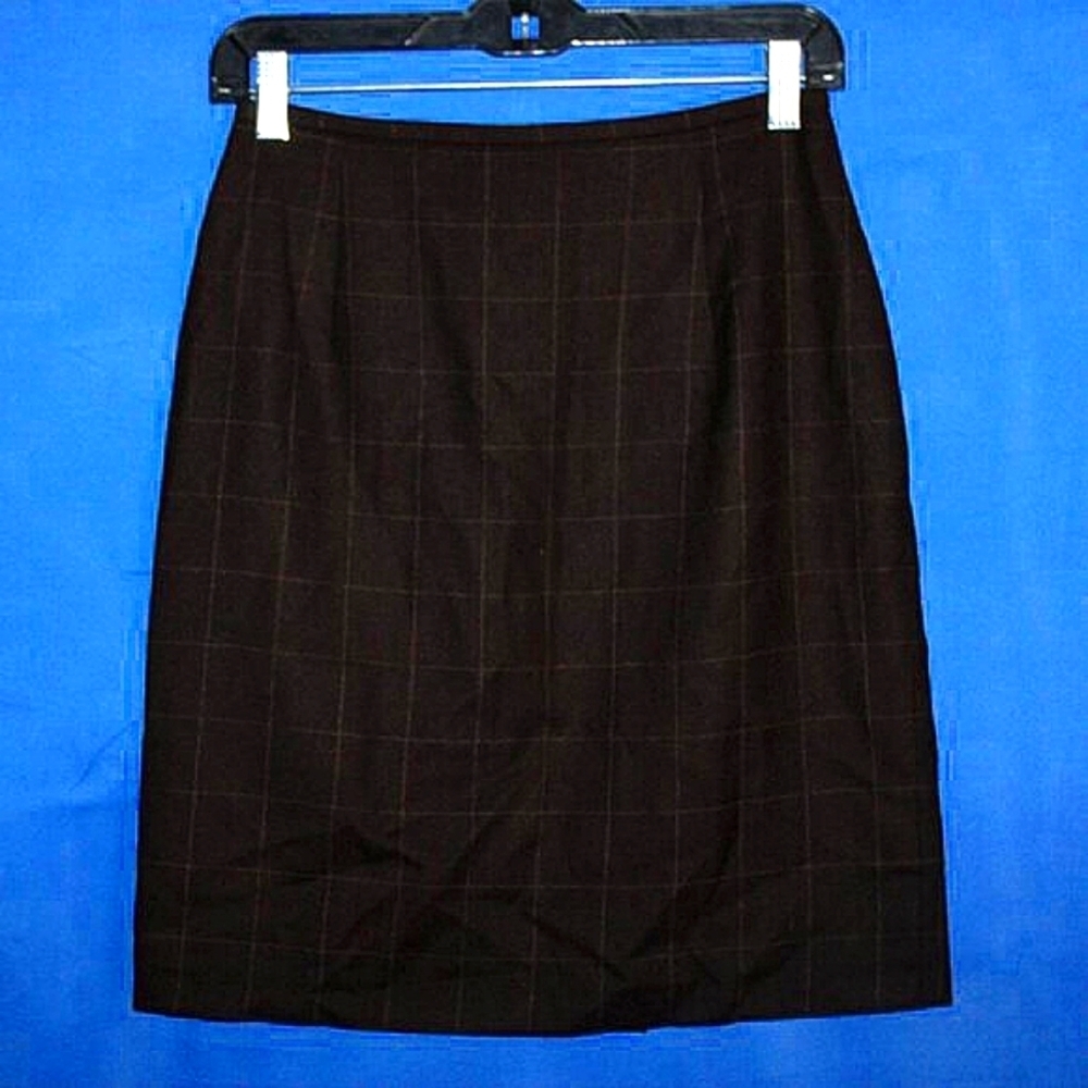 Lauren Ralph Lauren Wool Pencil Skirt - Women's Size 4 - Plaid - Made in USA